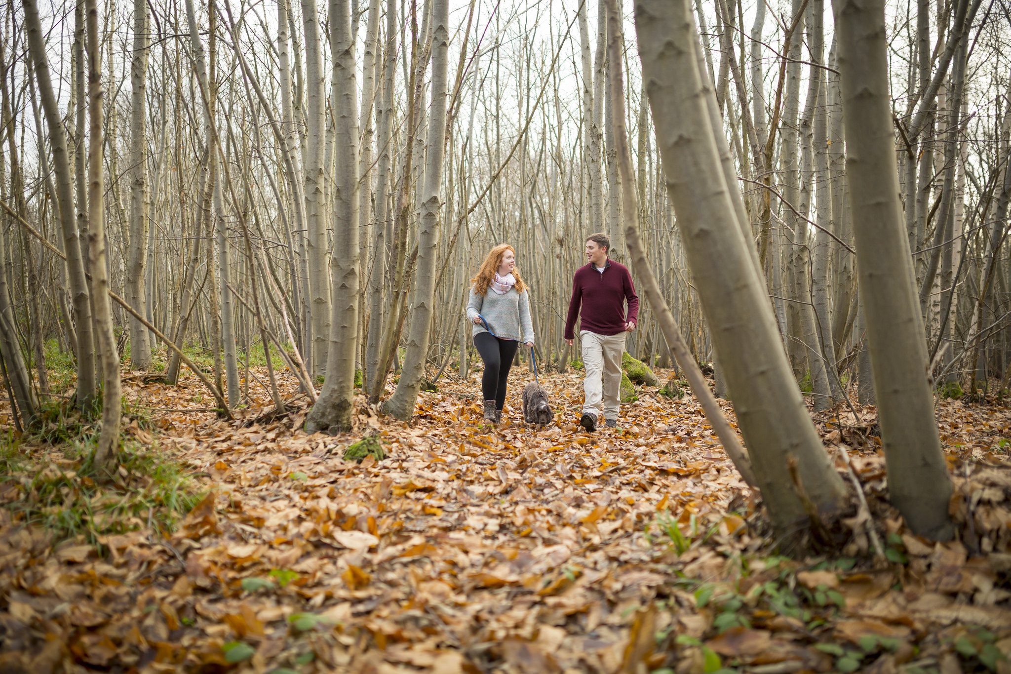 Couple walking in Blean woods #GoOutside