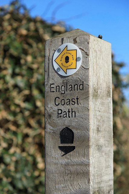 England Coastal Path signage