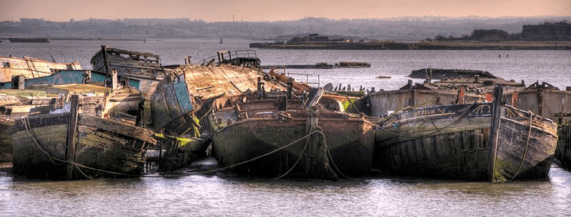Abandoned Barges