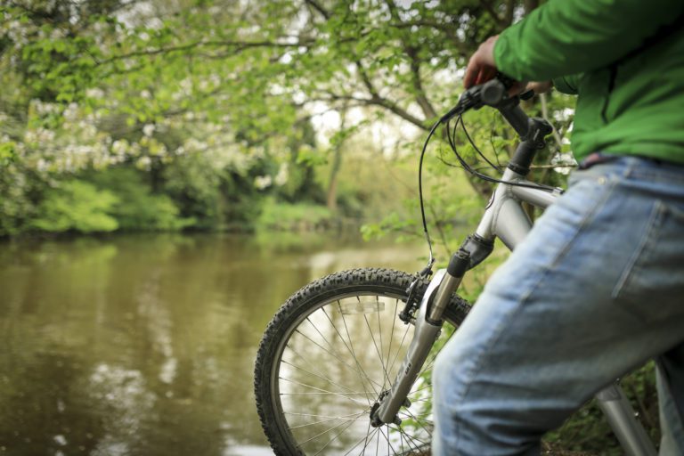 Cycling on the River Medway Cycle Towpath