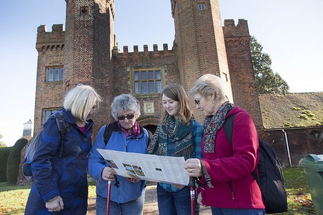 Lullingstone looking at map