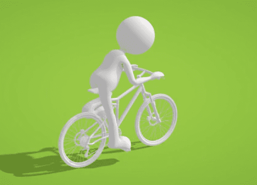 Animated Cyclist