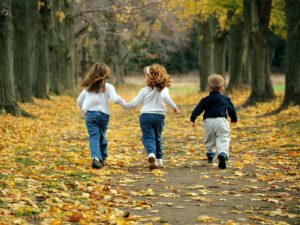 Get Outside Day Children in Autumn Landscap