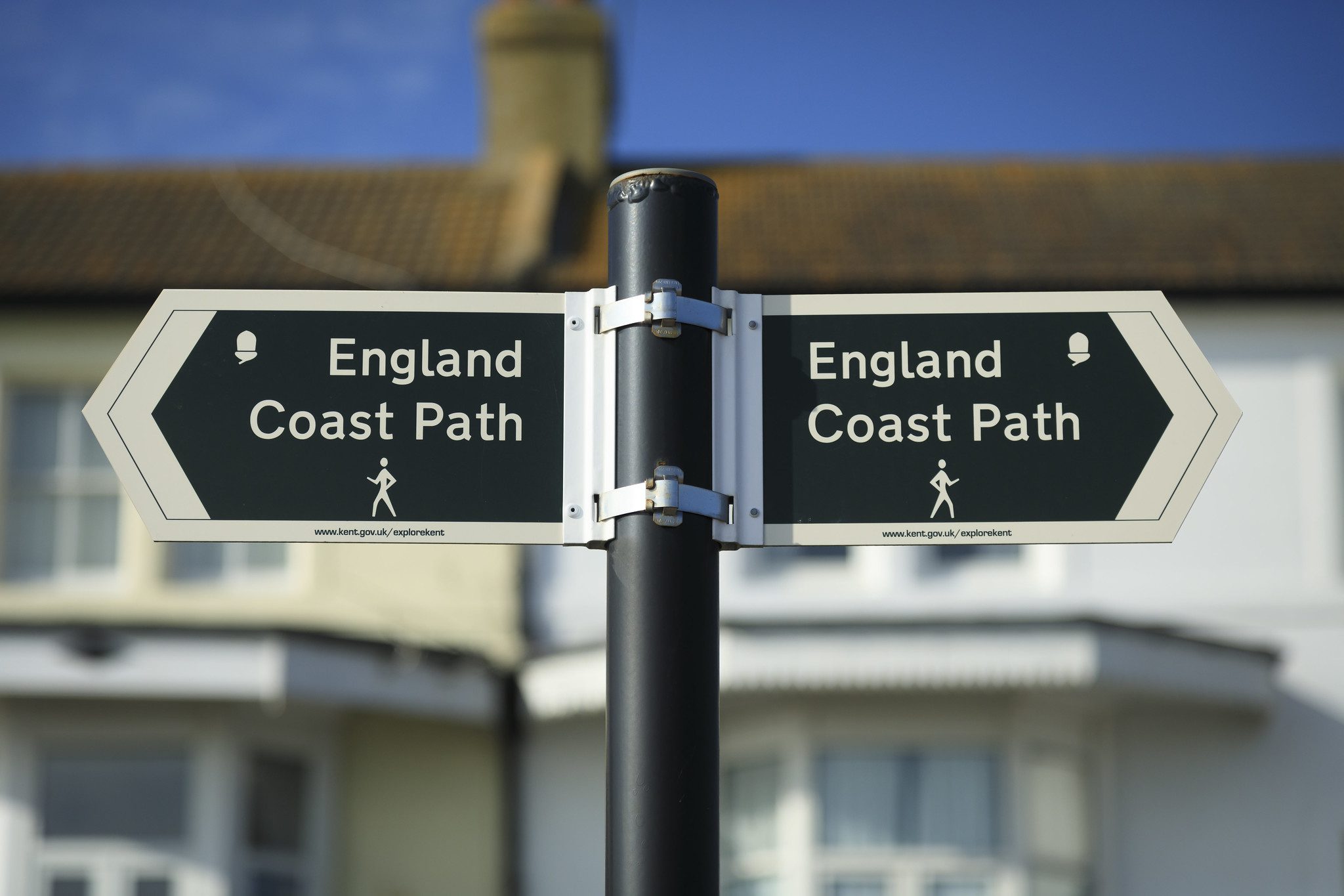 England Coast Path signs in Hythe