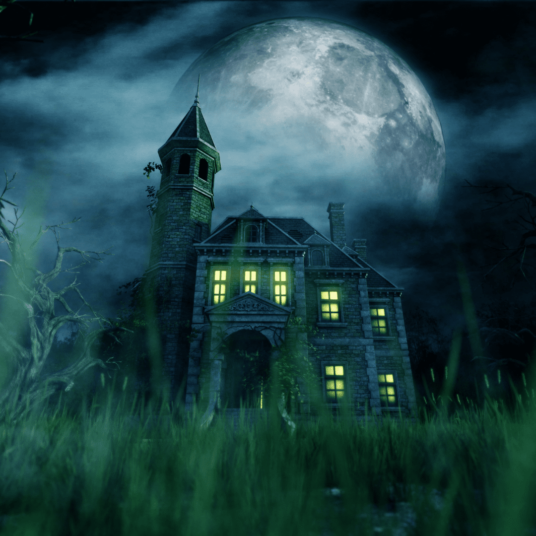Haunted house green