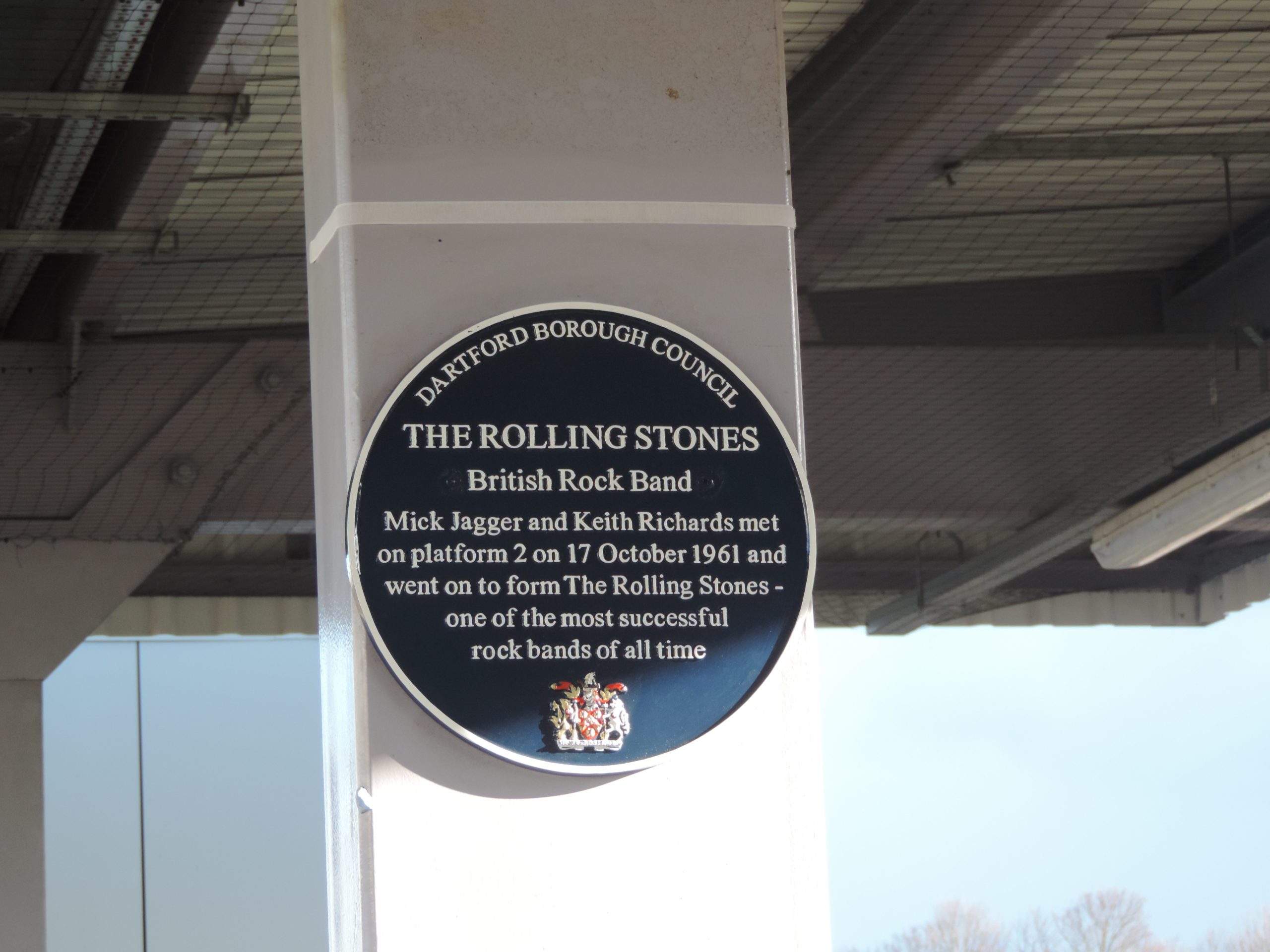 The Rolling Stones Plaque Dartford Train Station