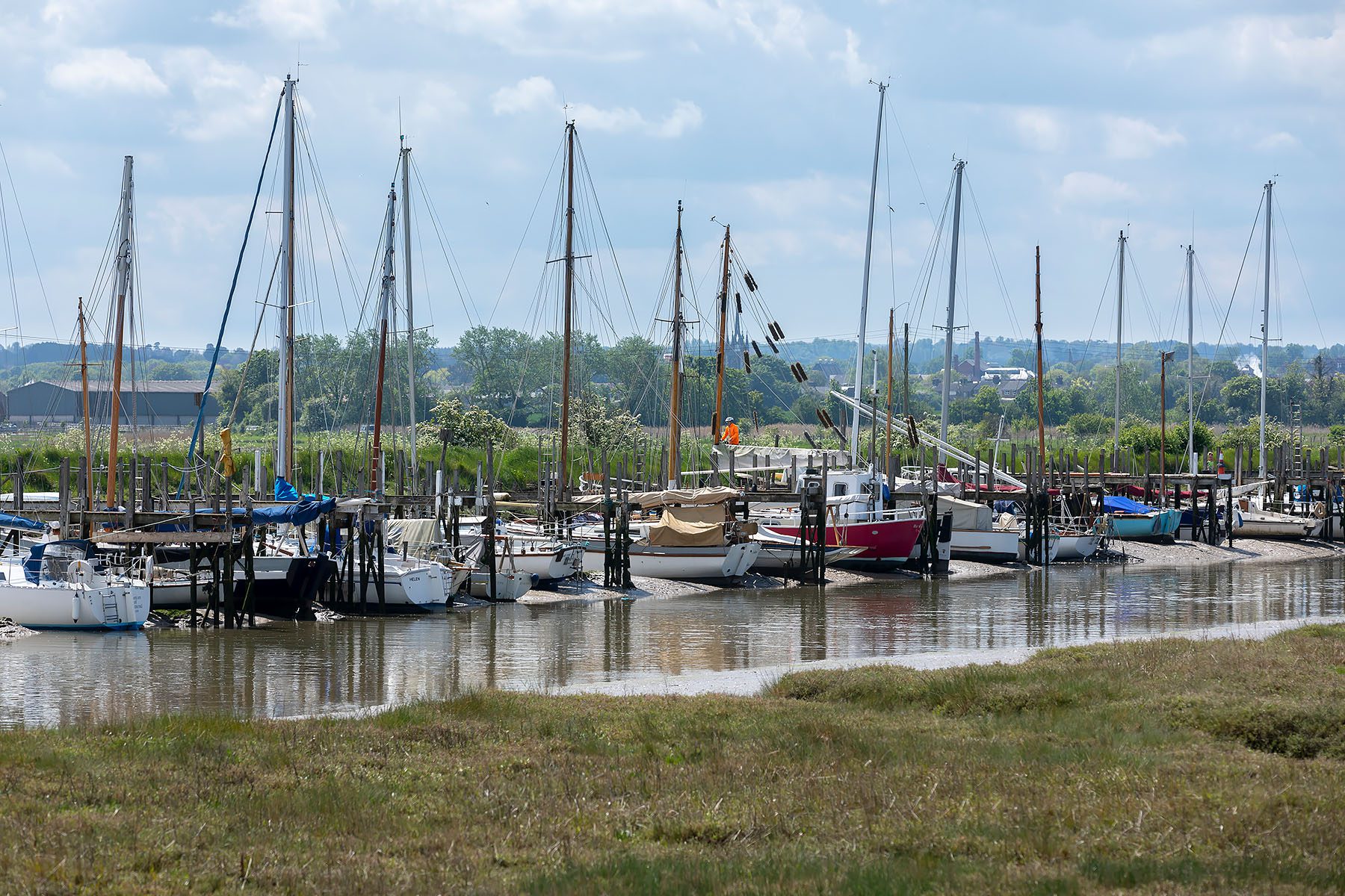 boats at oare marshes