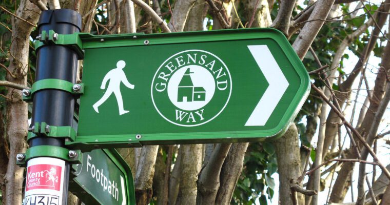 Greensand way ngs signpost