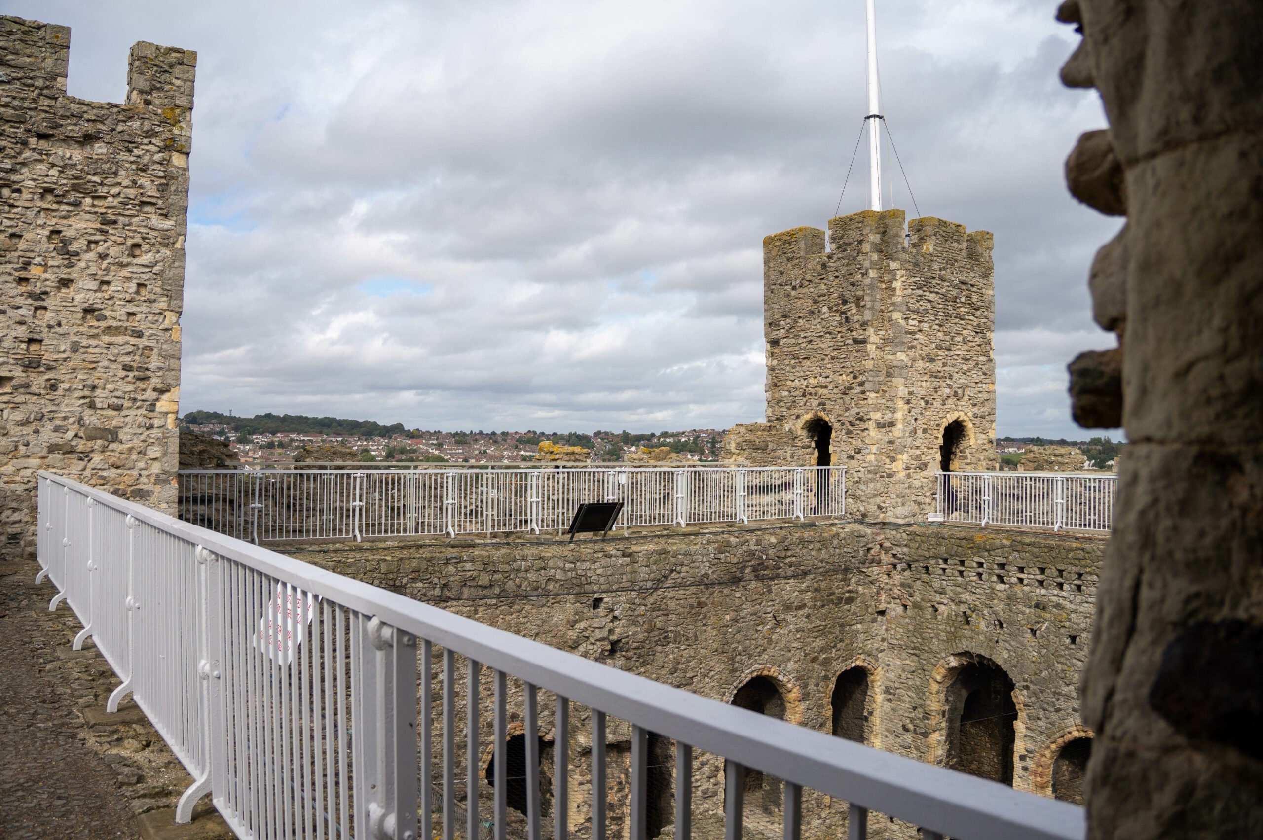 Top of Rochester Castle