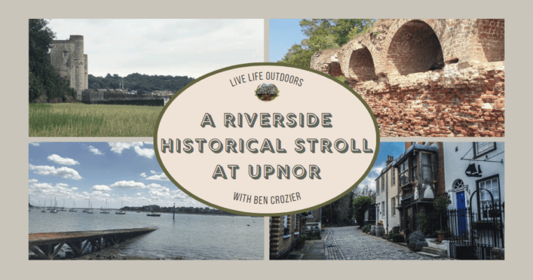 Images of Upnor High Street, castle and boats on the River Medway