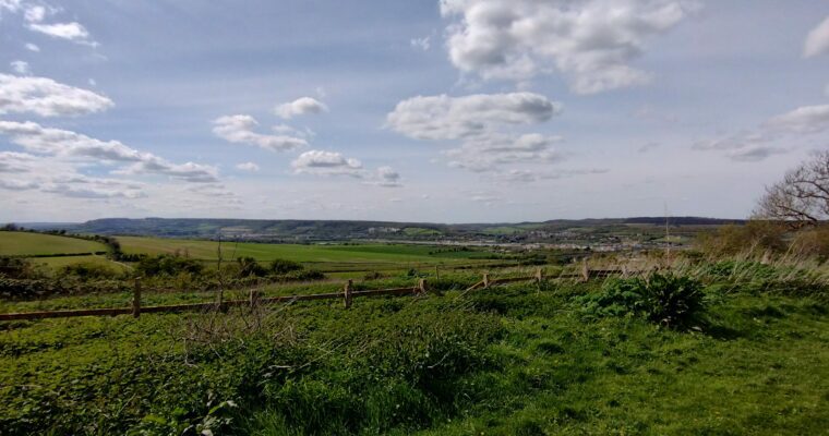 View from Cookham Wood towards the River Medway