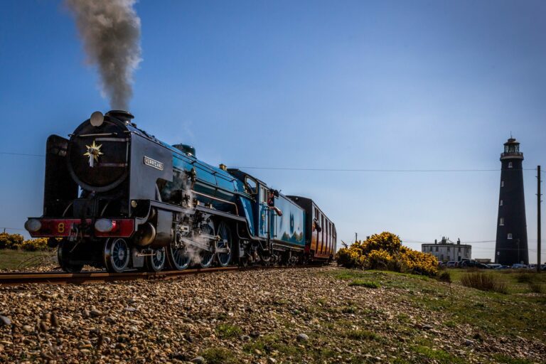 train departing from station