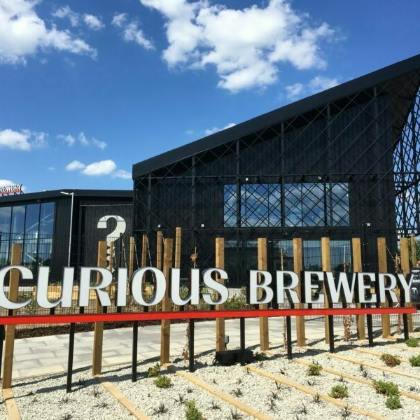 Outside of Curious Brewery in Ashford