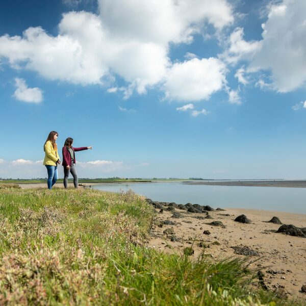 Two women on Oare Marshes