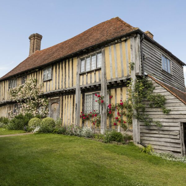 The outside of the National Trust 16th century house at Smallhythe Place, Kent.