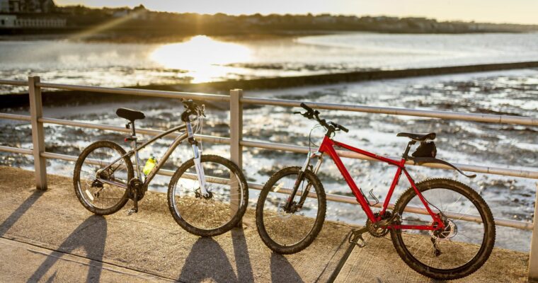 Bikes on the seafront.