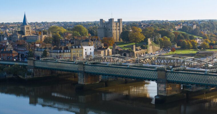 Rochester Bridge and Rochester Castle