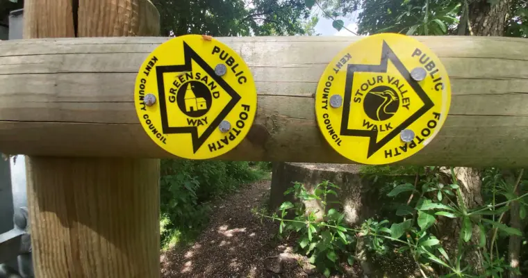 walking trail signs