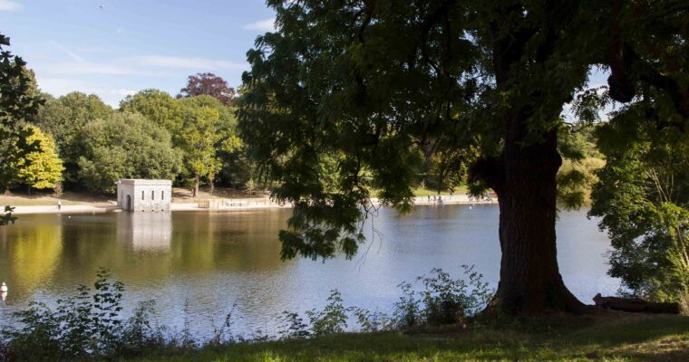 Views of lake in Mote Park