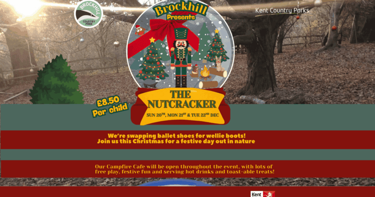 Poster for The Nutcracker at Brockhill County Park.